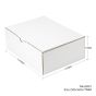 100pcs 220 x 160 x 77mm Diecut Mailing Box White