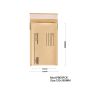500pcs 100x180mm Bubble Padded Mailer 75% Post-consumer recycled kraft envelope