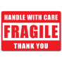 8 Rolls FRAGILE Handle With Care Label 76x51mm 4000Labels