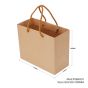250pcs Kraft Paper Shopping Carry Bag 220×180 + 100mm