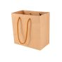 250pcs Kraft Paper Shopping Carry Bag 200×200+110mm