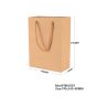 250pcs Kraft Paper Shopping Carry Bag 190×245x80mm