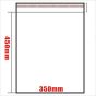 100pcs 350mm x 450mm Polypropanlene BOPP Bag 35um