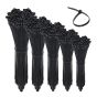 200pcs Cable Zip Ties 4.8mm x 300mm Black Nylon UV Stabilised