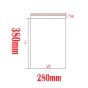 100pcs 280mm x 380mm Polypropanlene BOPP Bag 35um
