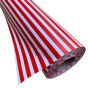 Wrapping Paper Roll 500mm X 60m Red White Stripe 80GSM
