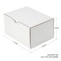 100pcs 175 x 135 x 95mm Diecut Mailing Box White