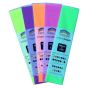 Rainbow Fluro Crepe Paper 500mmx2.5m Assorted Pack of 5 Sheets