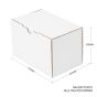100pcs 150 X 100 X 100mm Diecut Mailing Box White