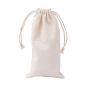 300pcs Calico Drawstring Bag 100x200mm Natural Cotton Pouches