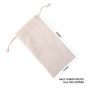 300pcs Calico Drawstring Bag 100x200mm Natural Cotton Pouches