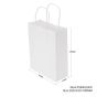 150pcs White Paper Twisted handle Bag 280×330+100mm