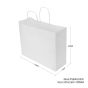150pcs White Paper Twisted handle Bag 320×260+110mm