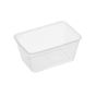 1000ML FREEZER GRADE Rectangle Plastic Takeaway Food Container 500/Carton