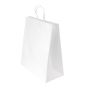 100pcs White Paper Twisted handle Bag 320×360+150mm