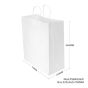 100pcs White Paper Twisted handle Bag 320×360+150mm
