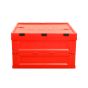 Folding Storage Box Workshop Container 53L Red 5pcs