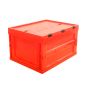 Folding Storage Box Workshop Container 53L Red 5pcs