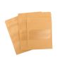 500x Kraft Paper Stand Up Pouches with Window-Coated-100x150mm 130um