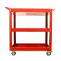 Tool Cart Picking Trolley 3-Tier Load capacity-300kg Red
