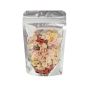 500x Stand Up Pouches Clear Front with Foil Back 100x150mm 130um