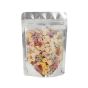 500x Stand Up Pouches Clear Front with Foil Back 120x170mm 130um