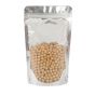 500x Stand Up Pouches Clear Front with Foil Back 120x200mm 130um