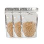 500x Stand Up Pouches Clear Front with Foil Back 120x200mm 130um