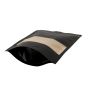 300x Black Stand Up Pouches with Window-Coated-200x300mm 130um