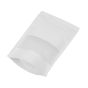 300x White Stand Up Pouches with Window-Coated-230x330mm 130um