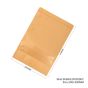 300x Kraft Paper Stand Up Pouches with Window-Coated-200x300mm 130um