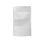 300x White Stand Up Pouches with Window-Coated-180x260mm 130um