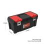 Plastic Tools Box with Metal Latches 510x245x235mm