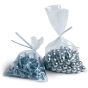1000pcs 355mm x 505mm Open Top Clear Poly Bags 50um