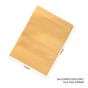 500x Kraft Paper Stand Up Pouches with Window-Coated-150x230mm 130um