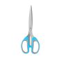 12x Blue Soft Grip 21cm Scissors 2.5mm Blade