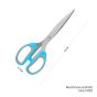 12x Blue Soft Grip 21cm Scissors 2.5mm Blade