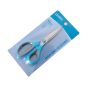 12x Blue Soft Grip 14cm Scissors 1.4mm Blade