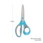 12x Blue Soft Grip 14cm Scissors 1.4mm Blade