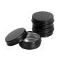 30ML BLACK Aluminium Tin Jar Base & Lid Screw Cap 100 per carton