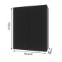 Black Steel Storage Cupboard Lockable Cabinet 1020*905*460mm