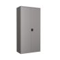 Grey Steel Storage Cupboard Lockable Cabinet 2100x905x460mm
