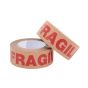 36Rolls Kraft Paper FRAGILE Waterless Packaging Tape 48mm x 50m