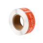 12Rolls DO NOT BEND Label 75x25mm RED 3000Labels