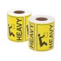 12Rolls HEAVY Label 100x75mm Yellow 6000Labels
