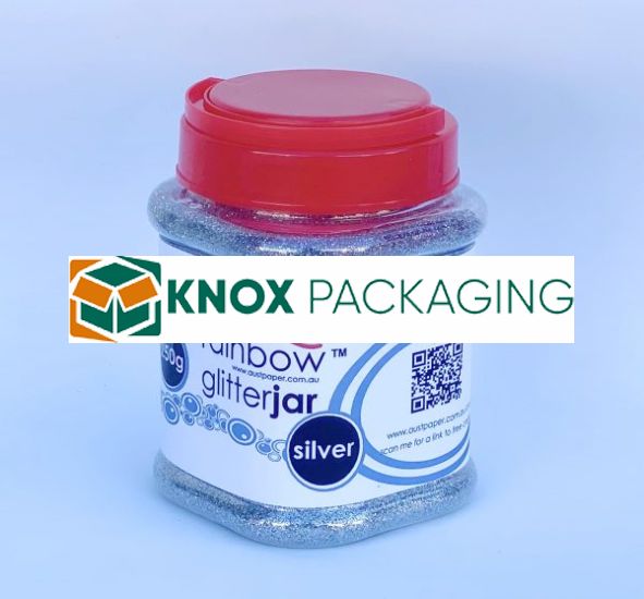 Rainbow Glitter Jar 250grams Silver