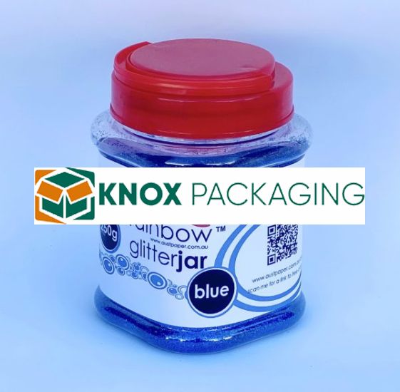 Rainbow Glitter Jar 250grams Blue