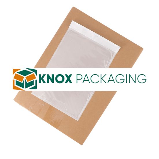 500pcs 150mm x 230mm Invoice Enclosed Sticker Pouch Doculopes Plain