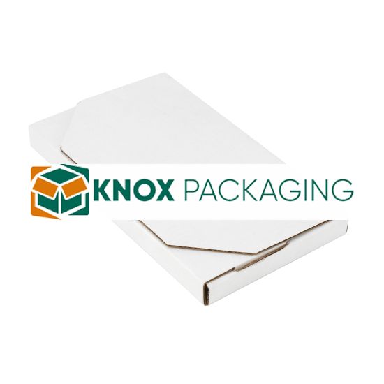 200pcs 180 x 100 x 16mm Diecut Flat Mailing Box White