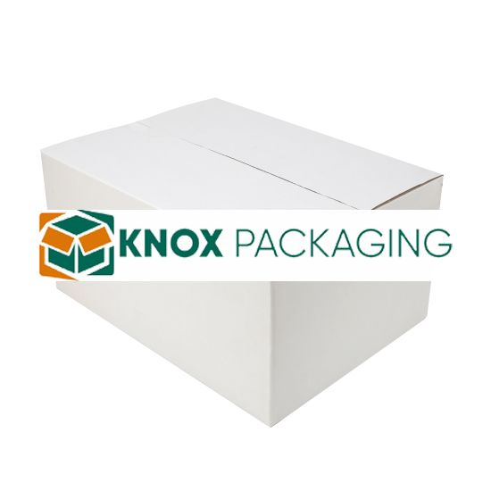 100pcs 320 x 240 x 160mm Regular Slotted Mailing Box White